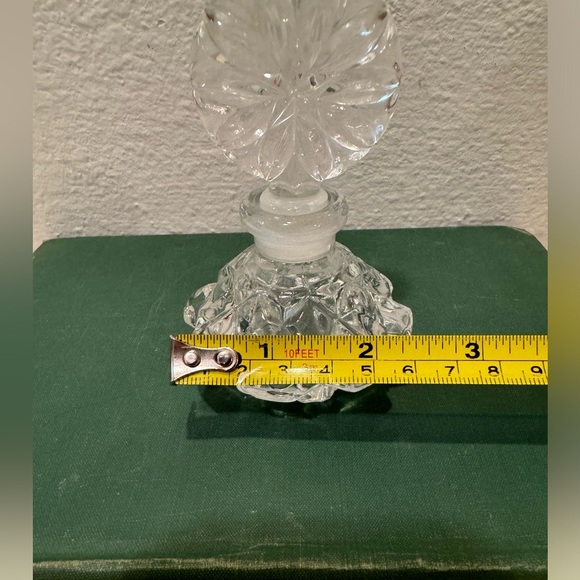Vintage Lead Cut Crystal Perfume Bottle - Picture 9 of 9